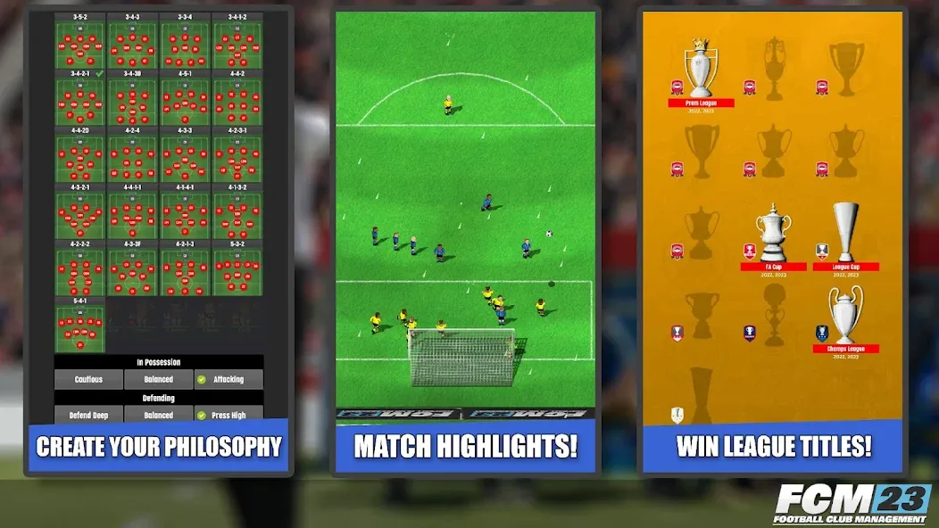 FCM23 Soccer Club Management (Футбольное клубное управление 2023)  [МОД Меню] Screenshot 5