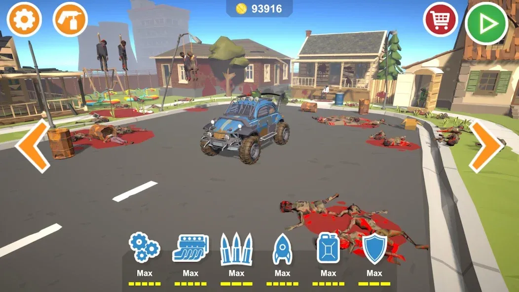 Zombie Cars Crush: Racing Die (Зомби Карс)  [МОД Unlimited Money] Screenshot 1