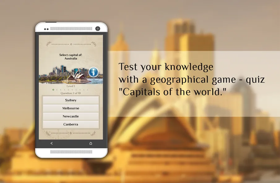 Quiz-Capitals of the world  [МОД Бесконечные монеты] Screenshot 2