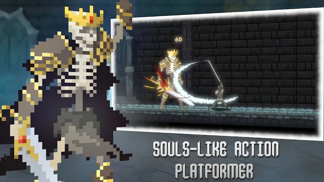 Deathblaze Action Platformer (Смертельное пламя Экшен Платформер)  [МОД Бесконечные монеты] Screenshot 1