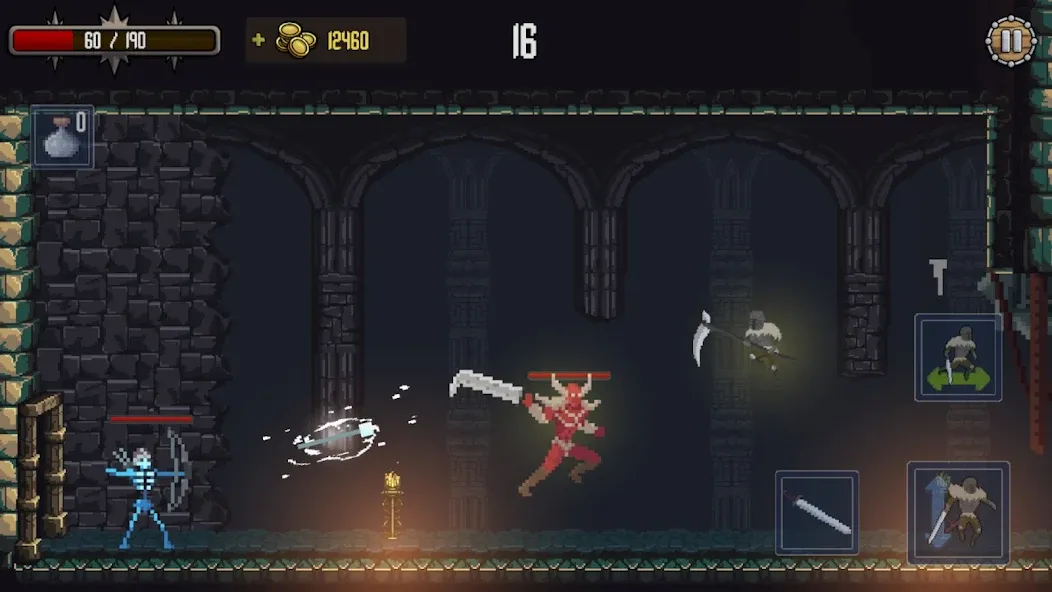 Deathblaze Action Platformer (Смертельное пламя Экшен Платформер)  [МОД Бесконечные монеты] Screenshot 4