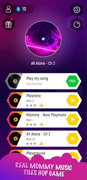 Mommy 3D Music Tiles Hop Game (Мамочка 3D Музыкальная Игра По Прогулкам Плитки)  [МОД Unlimited Money] Screenshot 1