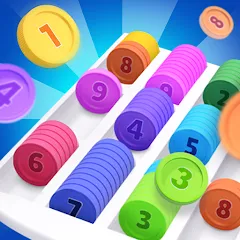 Взломанная Coin Sort (Коин сорт)  [МОД Меню] - последняя версия apk на Андроид