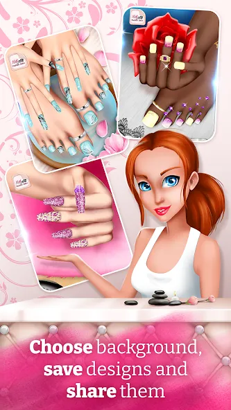 Nail Art Fashion Salon Game  [МОД Бесконечные монеты] Screenshot 5