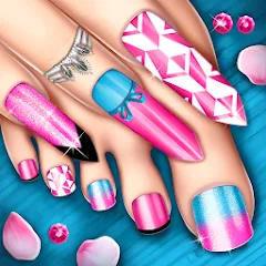 Взломанная Nail Art Fashion Salon Game  [МОД Бесконечные монеты] - стабильная версия apk на Андроид