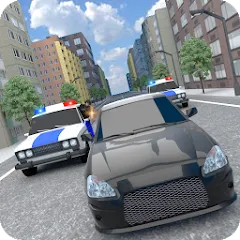 Взломанная Police Car Chase  [МОД Unlocked] - стабильная версия apk на Андроид