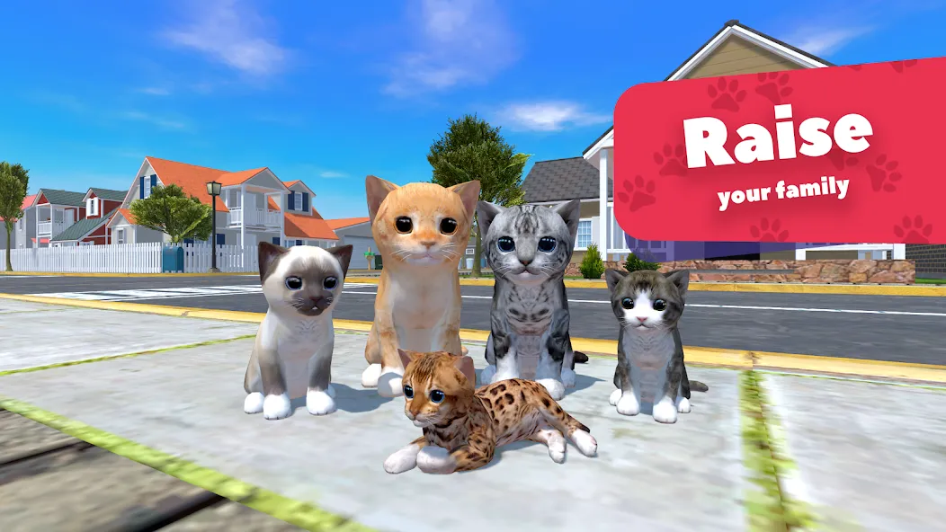 Cat Simulator - Animal Life  [МОД Бесконечные монеты] Screenshot 1