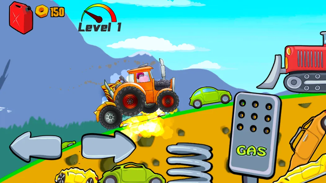 Kids Monster Truck Racing Game  [МОД Mega Pack] Screenshot 3