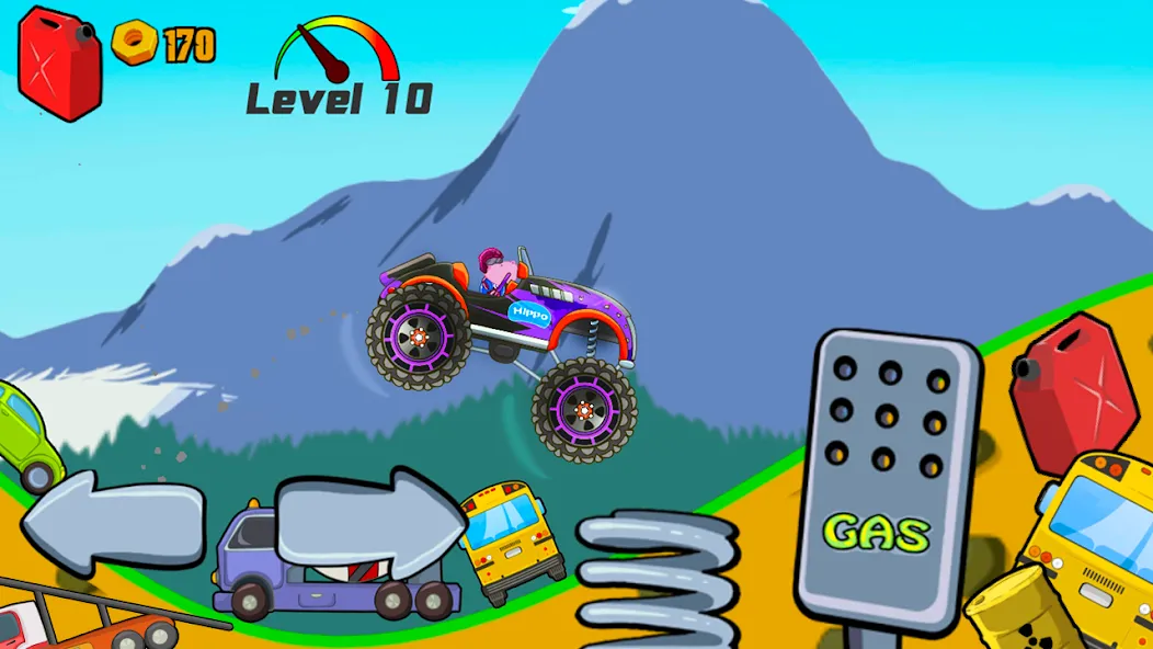 Kids Monster Truck Racing Game  [МОД Mega Pack] Screenshot 4