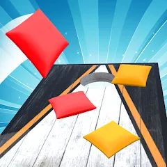 Взломанная Cornhole 3D: Nations League (Корнхол 3Д)  [МОД Много монет] - последняя версия apk на Андроид