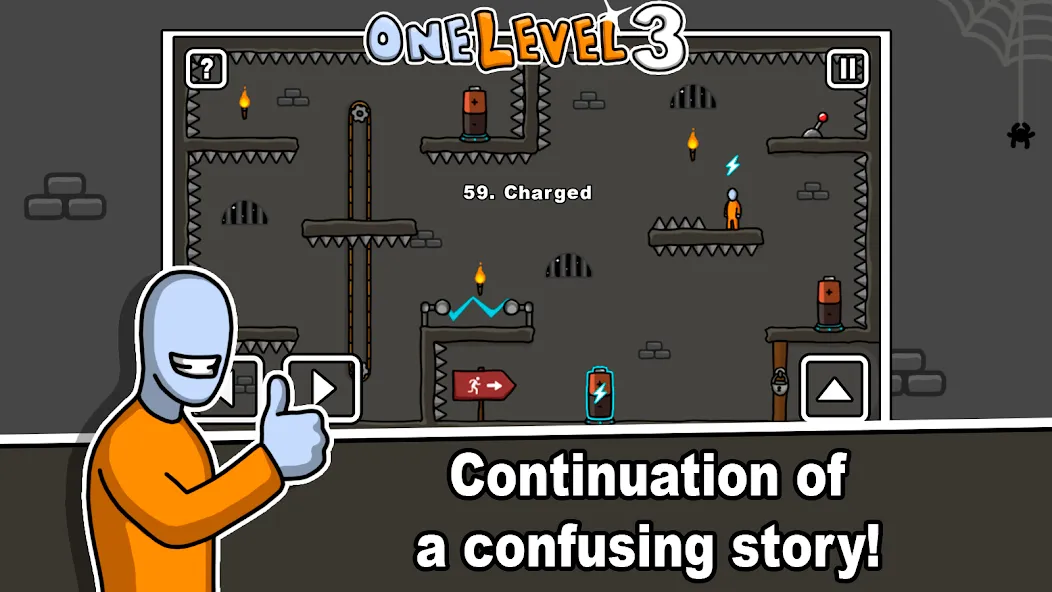 One Level 3 Stickman Jailbreak (Один Уровень 3)  [МОД Меню] Screenshot 1