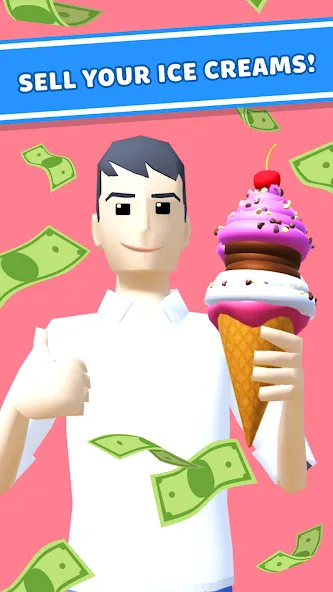 Ice Cream Inc. ASMR, DIY Games  [МОД Бесконечные деньги] Screenshot 2