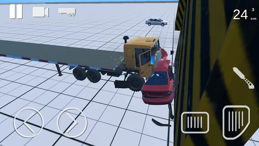 Truck Crash Simulator Accident (Симулятор ДТП с грузовиком)  [МОД Menu] Screenshot 4