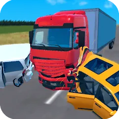 Скачать взлом Truck Crash Simulator Accident (Симулятор ДТП с грузовиком)  [МОД Menu] - последняя версия apk на Андроид