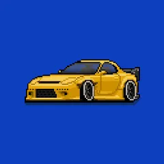 Скачать взлом Pixel Car Racer (Пиксельный гоночный автомобиль)  [МОД Все открыто] - полная версия apk на Андроид