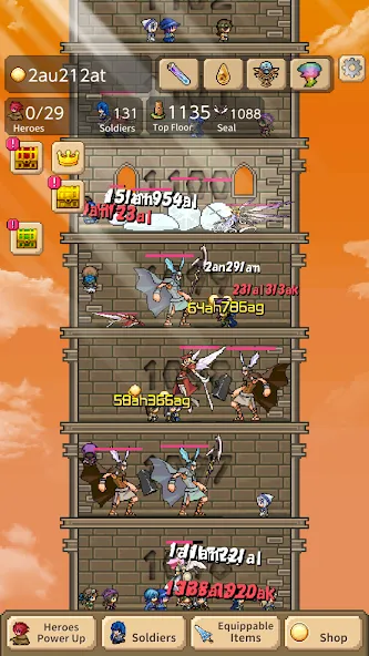 Tower of Hero (Тауэр оф Хиро)  [МОД Unlocked] Screenshot 3