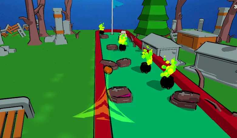 MiniGolf Madness: Halloween (МиниГольф безумие)  [МОД Бесконечные деньги] Screenshot 1