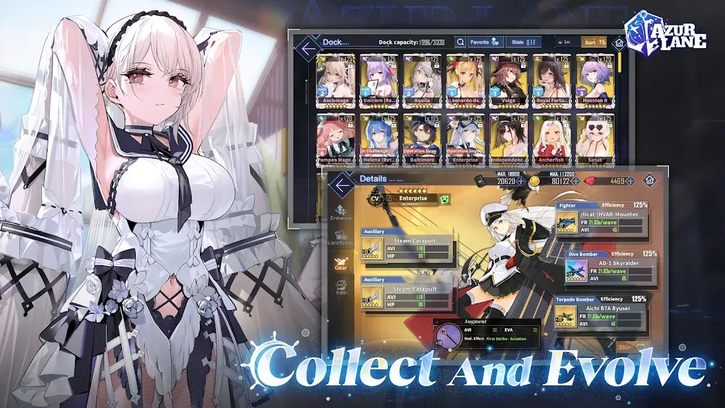 Azur Lane (Азур Лейн)  [МОД Unlimited Money] Screenshot 2