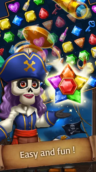 Jewels Ghost Ship: jewel games (Джуэлз Гост Шип)  [МОД Mega Pack] Screenshot 3