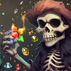 Скачать взломанную Jewels Ghost Ship: jewel games (Джуэлз Гост Шип)  [МОД Mega Pack] - последняя версия apk на Андроид