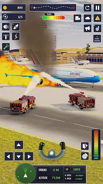 Airplane Game Flight Simulator  [МОД Много монет] Screenshot 5