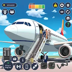 Скачать взлом Airplane Game Flight Simulator  [МОД Много монет] - последняя версия apk на Андроид