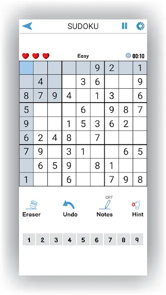 Sudoku Offline: Hard Puzzles (Судоку Оффлайн)  [МОД Много монет] Screenshot 1