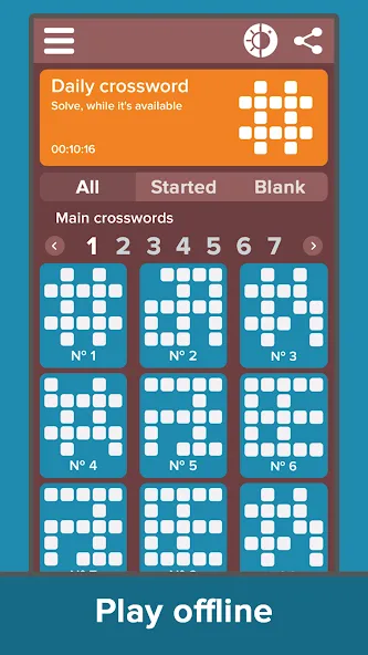 Crossword: Grand collection  [МОД Бесконечные монеты] Screenshot 3