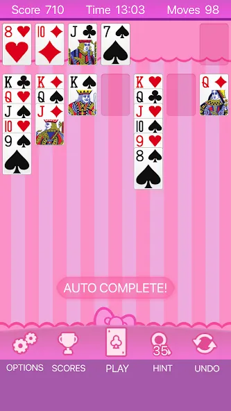 Pink Solitaire (Пинк Солитер)  [МОД Unlimited Money] Screenshot 1