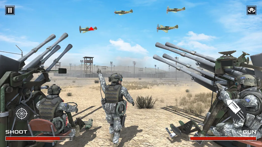 FPS War Games- Aircrafts Games  [МОД Mega Pack] Screenshot 5