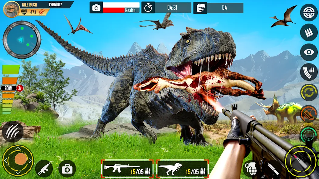 Real Dino Hunting Gun Games (Риал Дино Хантинг Ган Геймс)  [МОД Все открыто] Screenshot 2