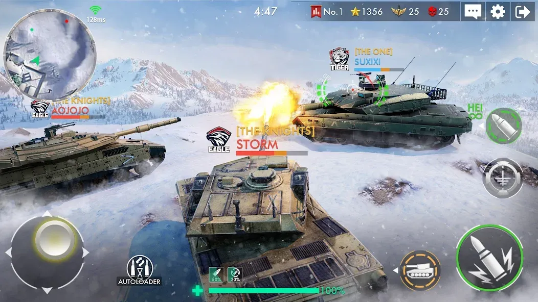 Tank Warfare: PvP Battle Game (Танковое сражение)  [МОД Unlimited Money] Screenshot 5