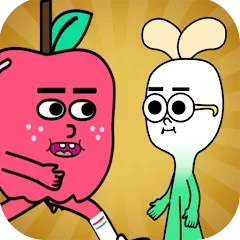 Скачать взломанную apple and onion running game (эппл энд онион раннинг гейм)  [МОД Много монет] - последняя версия apk на Андроид