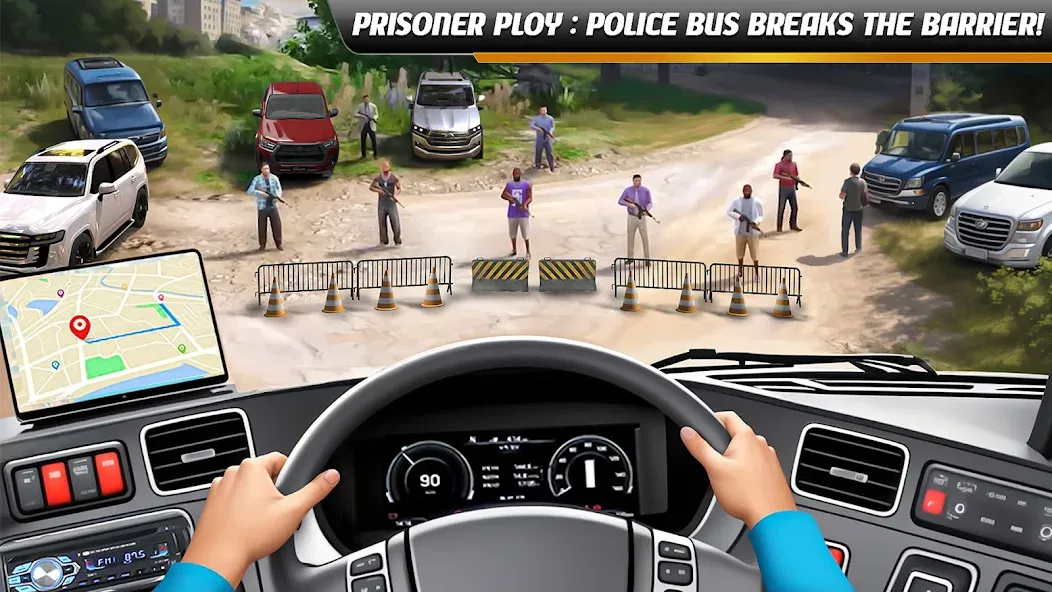 Police Bus Simulator Bus Games  [МОД Unlocked] Screenshot 1