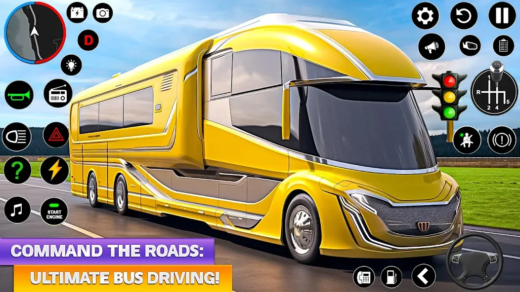 Ultimate Bus Driving Simulator (Ультимативный симулятор вождения автобуса)  [МОД Меню] Screenshot 3