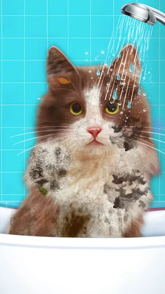 Virtual Cat ASMR Spa Makeover (Виртуальный кот  Спа Мэйкавер)  [МОД Меню] Screenshot 5