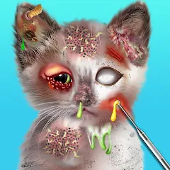 Скачать взломанную Virtual Cat ASMR Spa Makeover (Виртуальный кот  Спа Мэйкавер)  [МОД Меню] - стабильная версия apk на Андроид