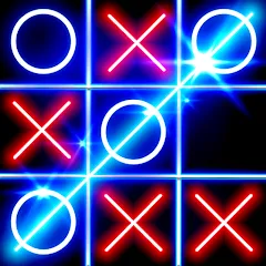 Скачать взлом Tic Tac Toe Glow: 2 Players  [МОД Все открыто] - последняя версия apk на Андроид