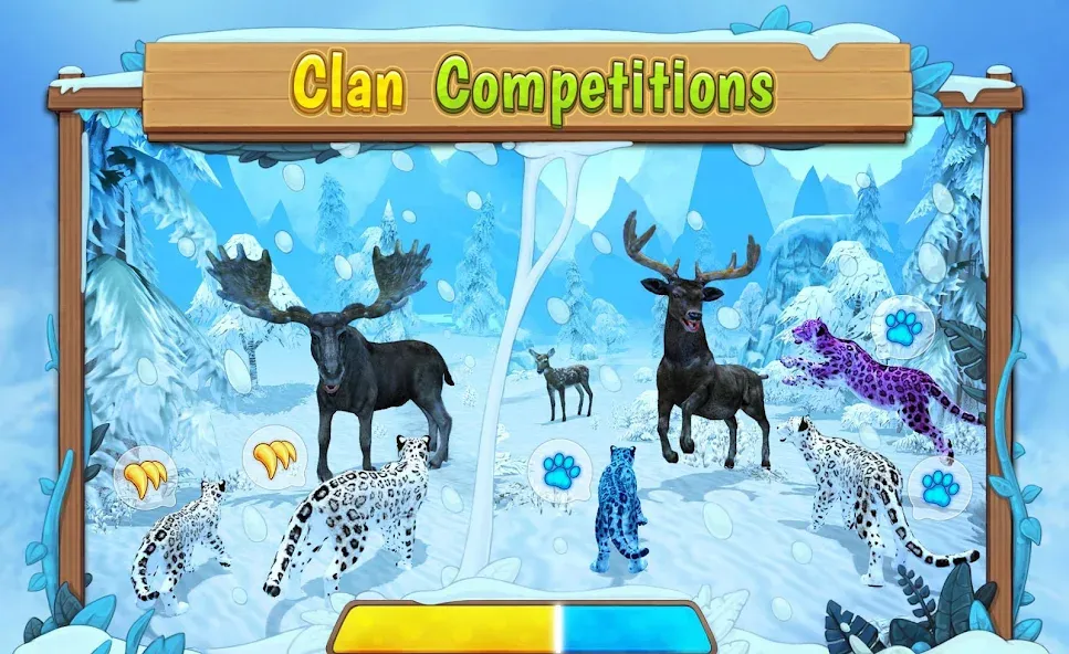 Snow Leopard Family Sim Online  [МОД Много денег] Screenshot 5