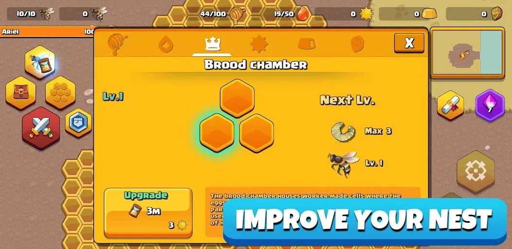 Pocket Bees: Colony Simulator (Покет Биз)  [МОД Unlimited Money] Screenshot 3