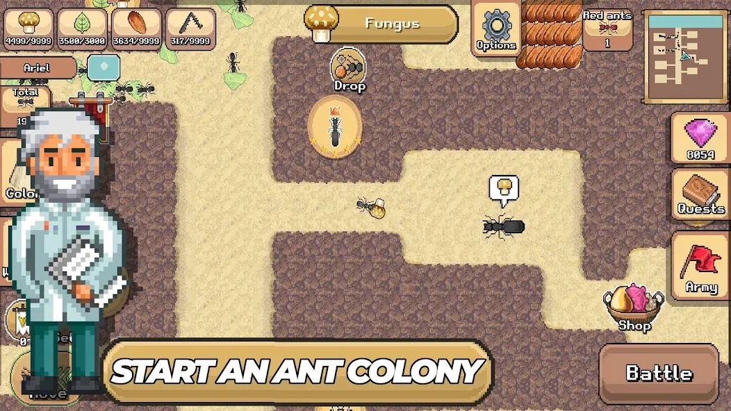 Pocket Ants: Colony Simulator (Покет Муравьи)  [МОД Много монет] Screenshot 1