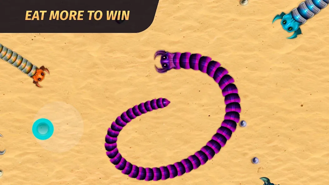 Worm.io - Gusanos Battle  [МОД Много монет] Screenshot 3