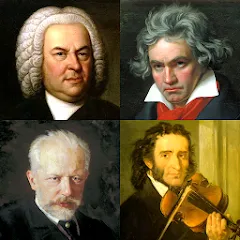 Скачать взлом Famous Composers Portrait Quiz  [МОД Бесконечные монеты] - последняя версия apk на Андроид