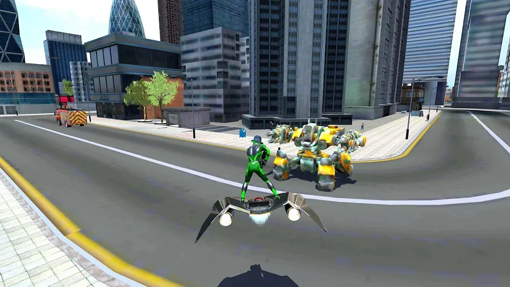 Rope Frog Ninja Hero Car Vegas (Роуп Фрог Ниндзя Герой Кар Вегас)  [МОД Unlimited Money] Screenshot 2