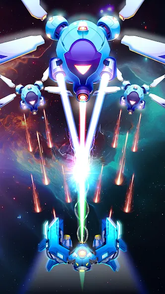 Galaxy Attack - Space Shooter (Гэлэкси Атак)  [МОД Бесконечные монеты] Screenshot 3