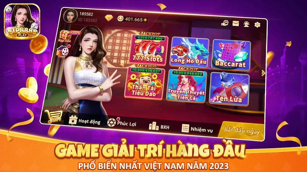 VIP8888 Play - Sòng Bạc ONLINE (ВИП8888 Плей)  [МОД Все открыто] Screenshot 1