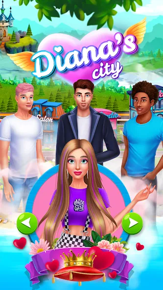 Diana's city-fashion & beauty  [МОД Menu] Screenshot 1