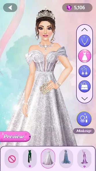 Dress Up Fashion: Makeup Games  [МОД Бесконечные деньги] Screenshot 2