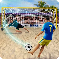 Взломанная Shoot Goal - Beach Soccer Game (Шут)  [МОД Бесконечные деньги] - последняя версия apk на Андроид