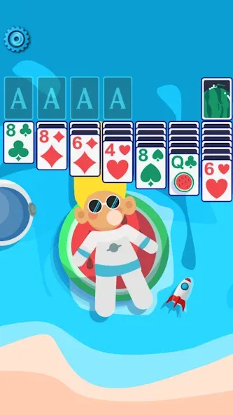 Solitaire Space™ (Солярис Спейс)  [МОД Unlocked] Screenshot 1